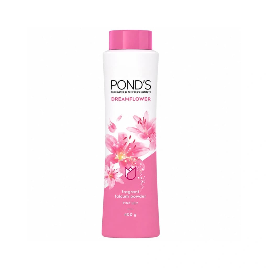 POND'S DREAMFLOWER PINK LILLY FRAGRANT TALCUM POWDER 400 GM