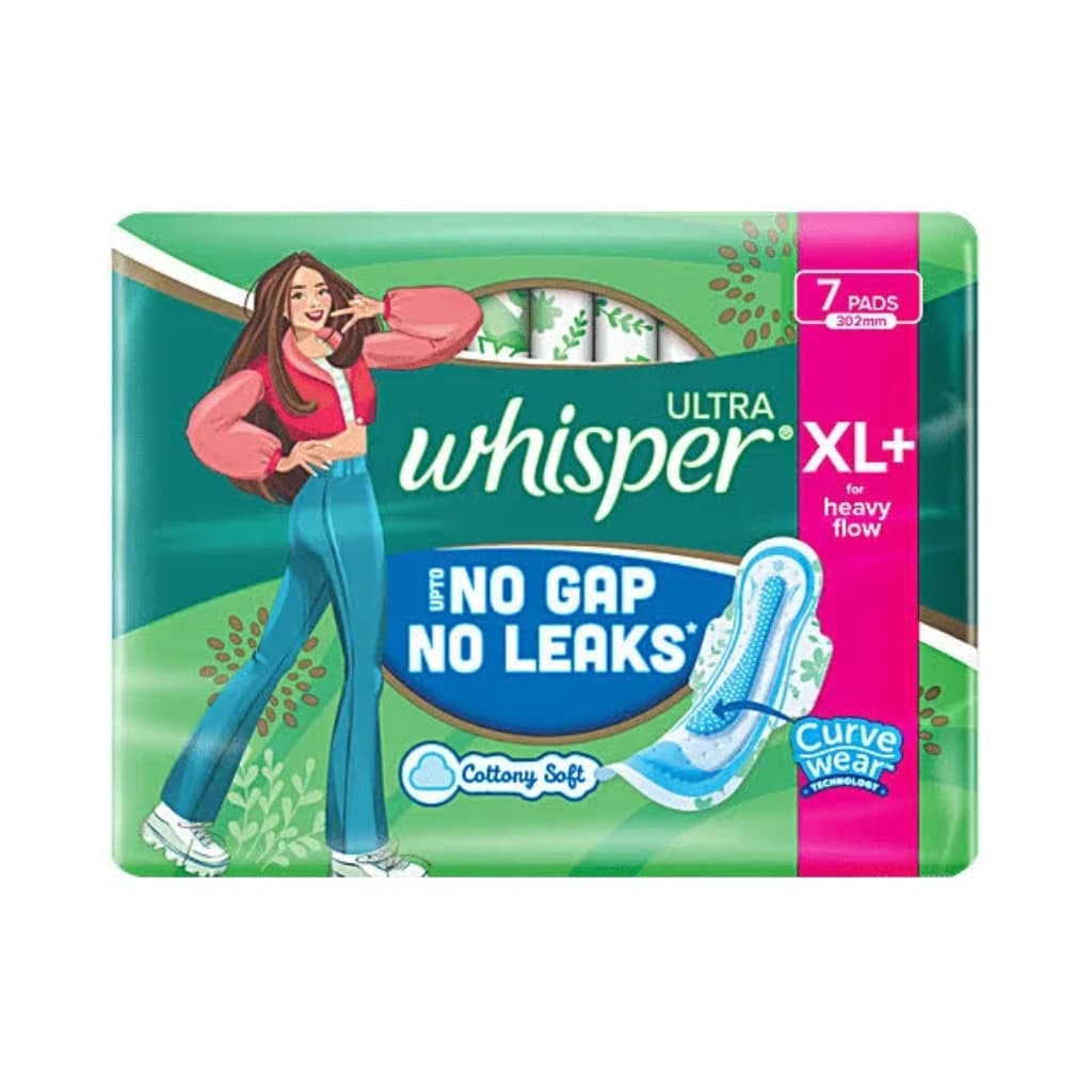 WHISPER ULTRA COTTONY SOFT XL+ 7 PADS