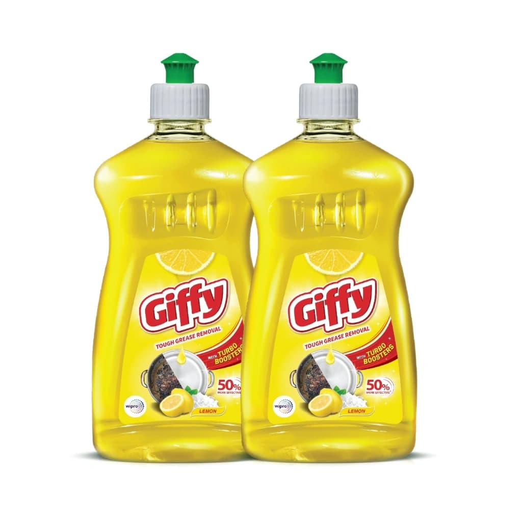 GIFFY LIQUID DISH WASH GEL 475 ML BUY 1 GET 1 FREE
