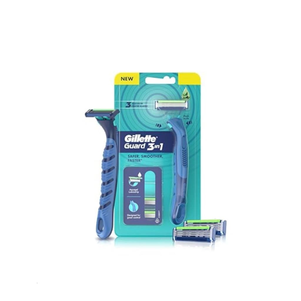 GILLETTE GUARD 3IN1 RAZOR WITH 2 BLADES