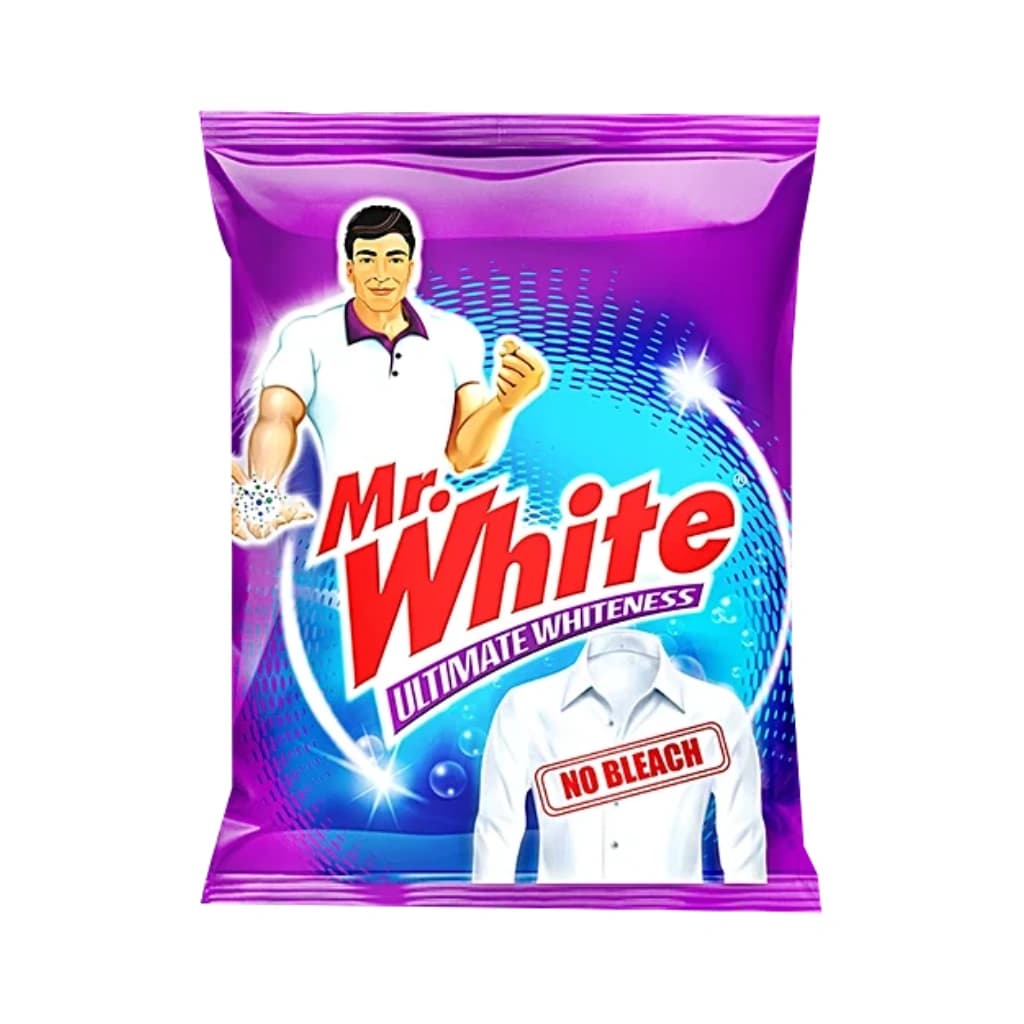 MR WHITE DETERGENT POWDER 1 KG POUCH