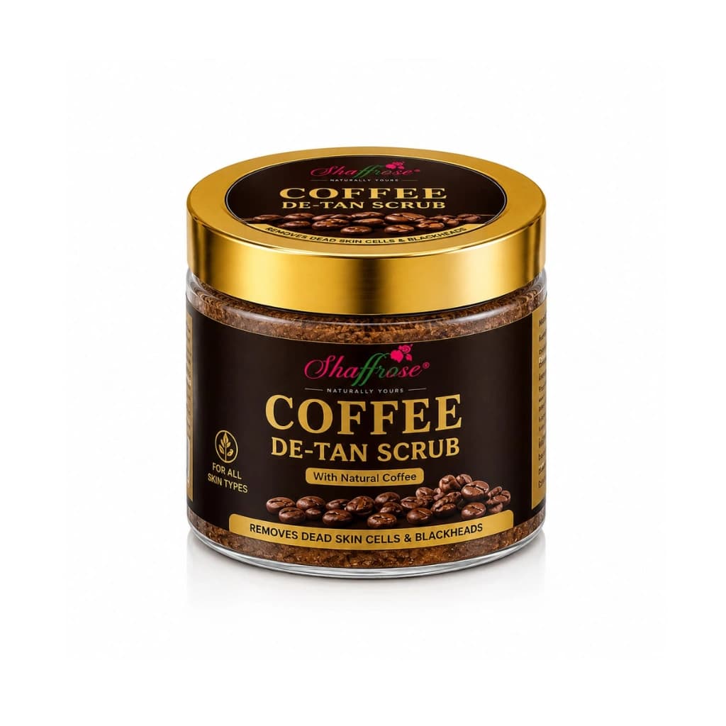 SHAFFROSE COFFEE DE TAN SCEUB WITH NATURAL COFFEE 50 GM