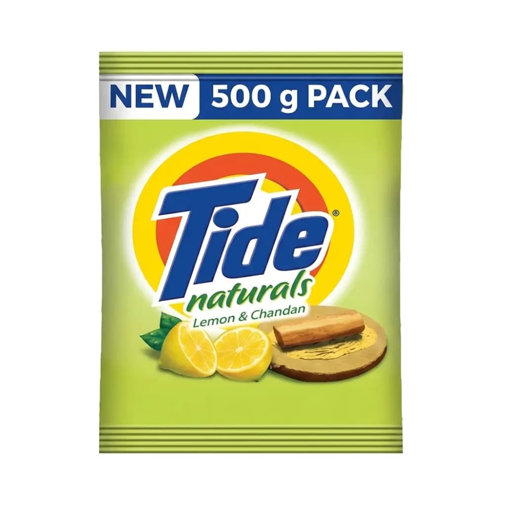 TIDE NATURAL DETERGENT POWDER LEMON AND CHANDAN 500 GM