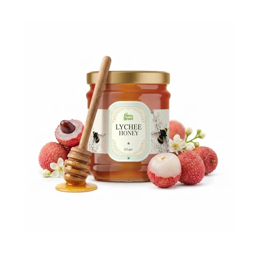 FARMGRAIN LITCHI HONEY ORGANIC 125GM