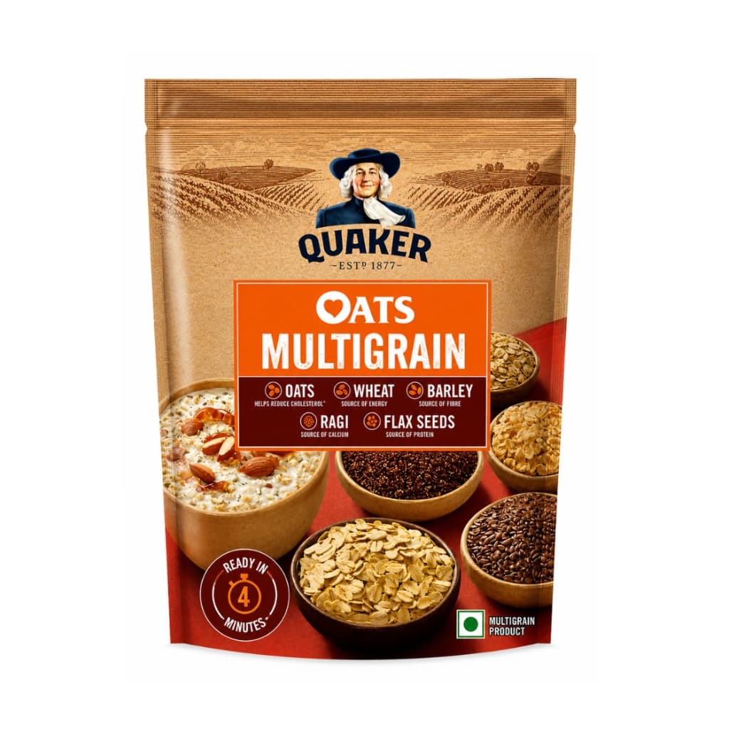 QUAKER OATS PLUS MULTIGRAIN 600 GM