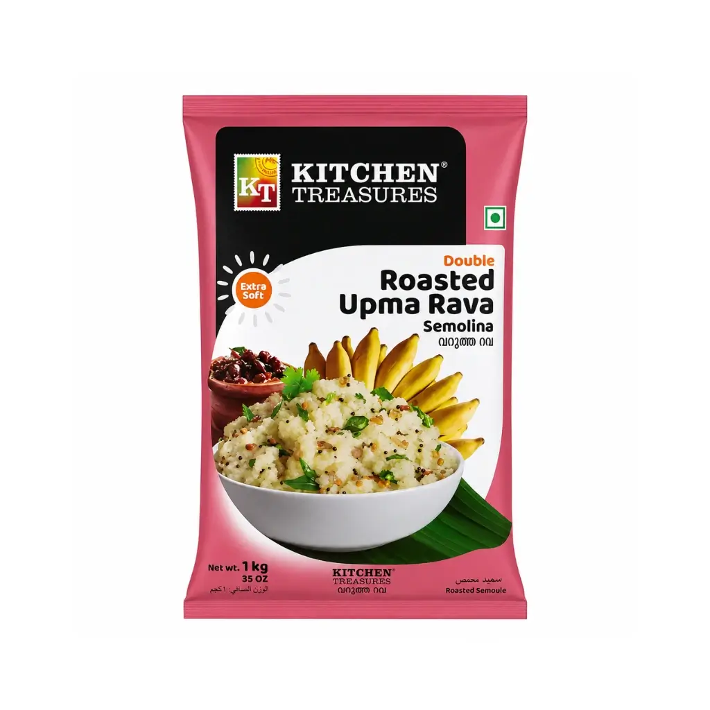 KITCHEN TREASURES DOUBLE ROASTED UPMA RAVA 1 KG