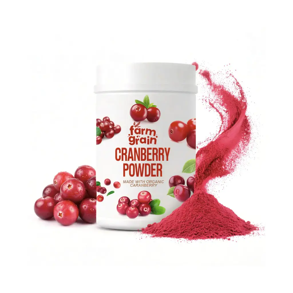 FARMGRAIN CRANBERRY POWDER MADE WITH ORGANIC CARNBERRY 250 GM | HIGH ANTIOXIDANTS DIETARY FIBER | NO GLUTEN | IMMUNITY BOOSTER