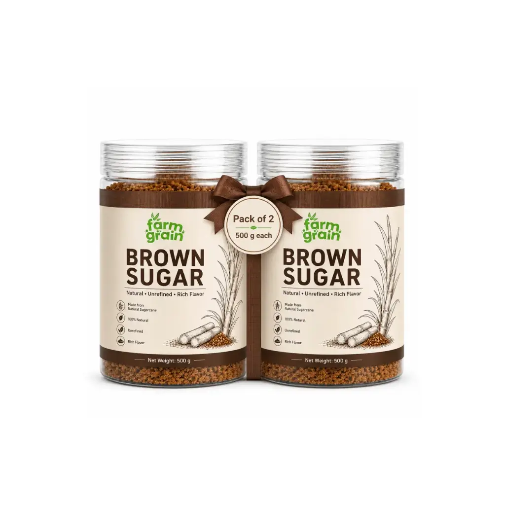 FARMGRAIN BROWN SUGAR 500 GM EACH PACK OF 2
