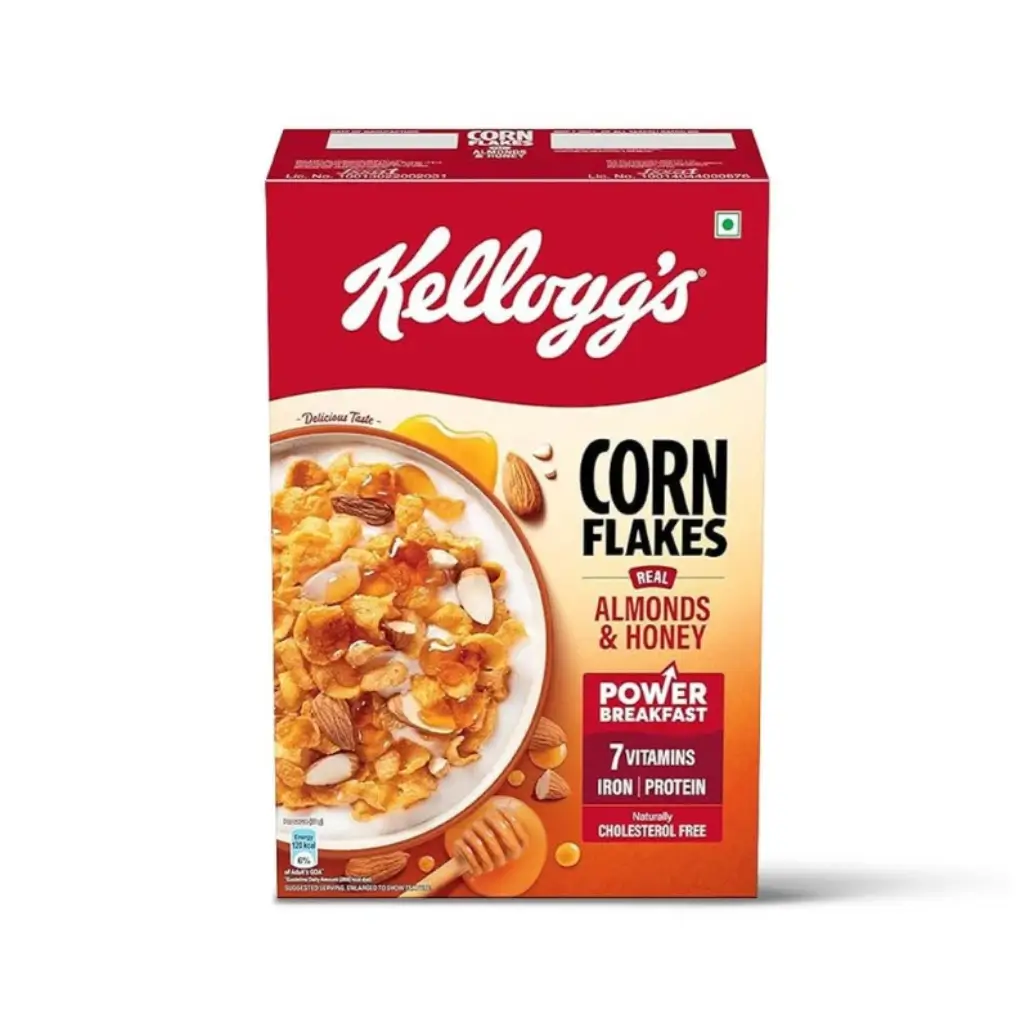 KELLOGGS CORN FLAKES REAL ALMOND HONEY 300 GM