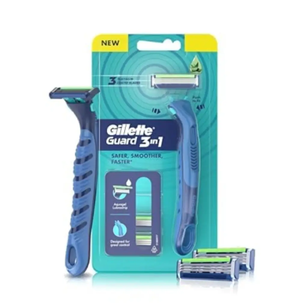 GILLETTE GUARD 3IN1 RAZOR WITH 2 BLADES