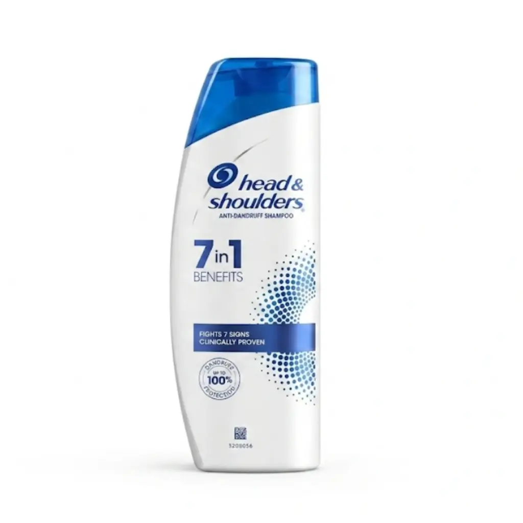 HEAD & SHOULDERS ANTI-DANDRUFF SHAMPOO 7 IN 1 BENEFITS 180 ML