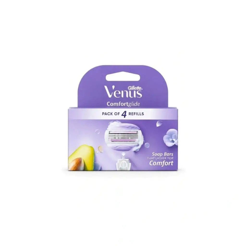 Gillette Venus Comfortglide Hair Removal Razor Blades/Refills - Pack of 4