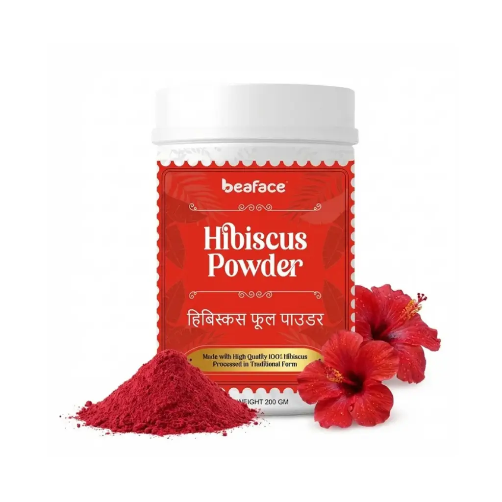 BEAFACE HIBISCUS POWDER HAIR GROWTH SCALP HAIR GROWTH TREATMENT 200 GM