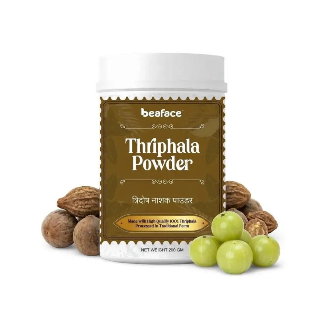 BEAFACE TRIPHALA POWDER HAIR GROWTH STIMULATING FOLLICLES STRENGHENING ROOTS REDUCING HAIR FALL 200 GM