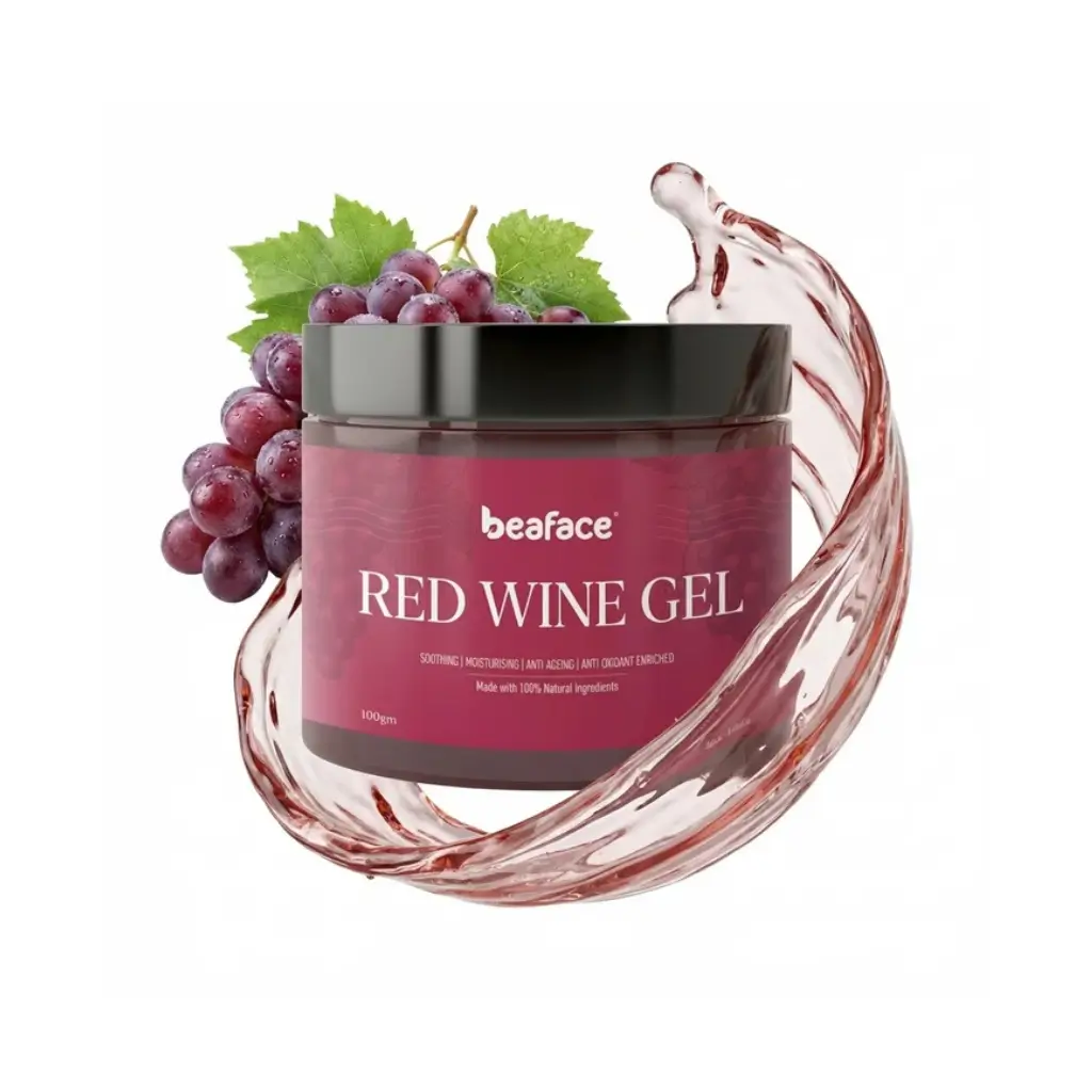 BEAFACE ALOE VERA RED WINE GEL ANTIOXIDANT HYPERPIGMENTATION SUN DAMAGE NIGHT GEL 100 GM