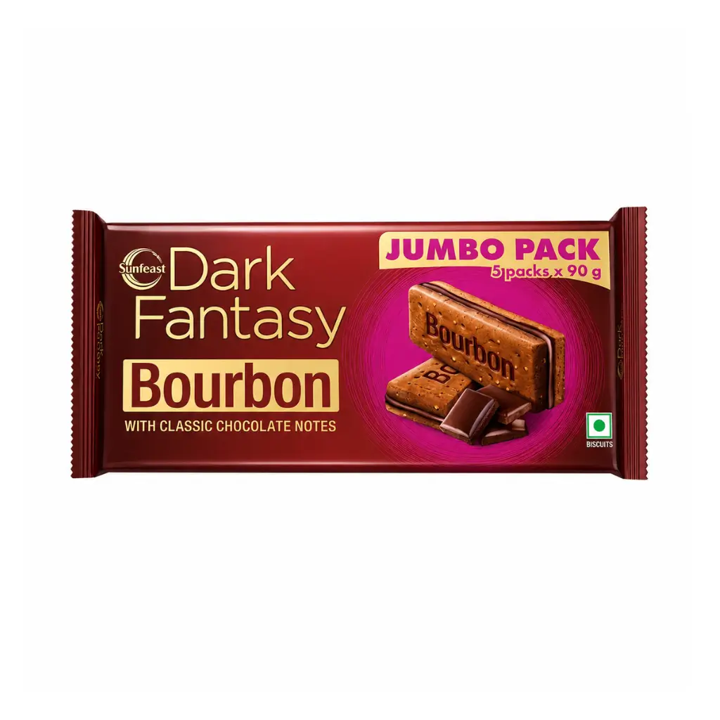 SUNFEAST DARK FANTASY BOURBON JUMBO PACK (5 PACKS X 90 GM)