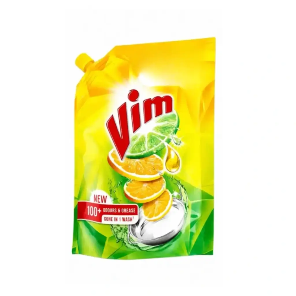 VIM DISHWASH LIQUID GEL LEMON REFILL POUCH 115 ML 