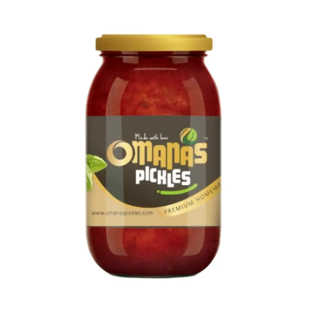 OMANAS PICKLES FRESH BITTER GOURD & JAGGERY HOMEMADE KERALA PICKLE 400G