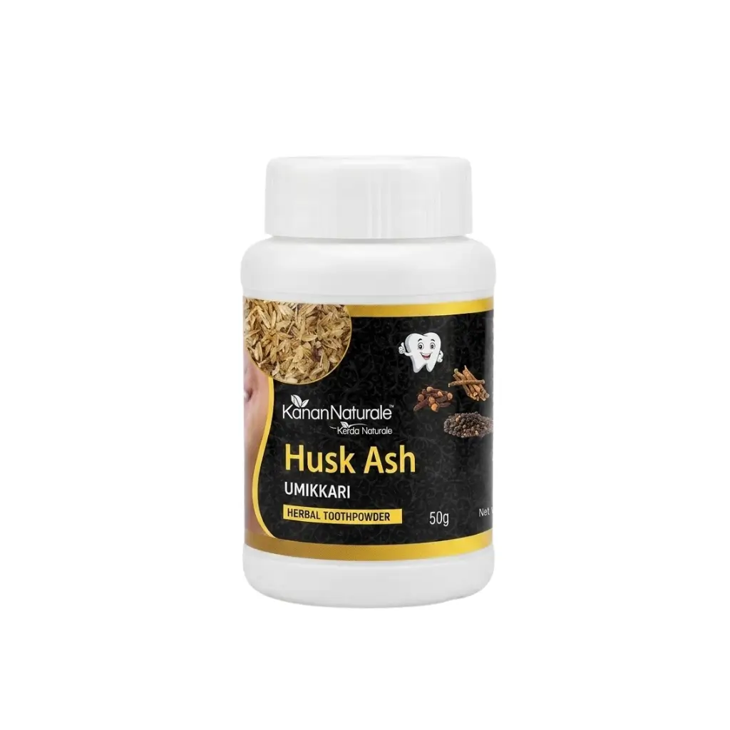 KERALA NATURALS HUSK ASH HERBAL TOOTH POWDER 50 GM