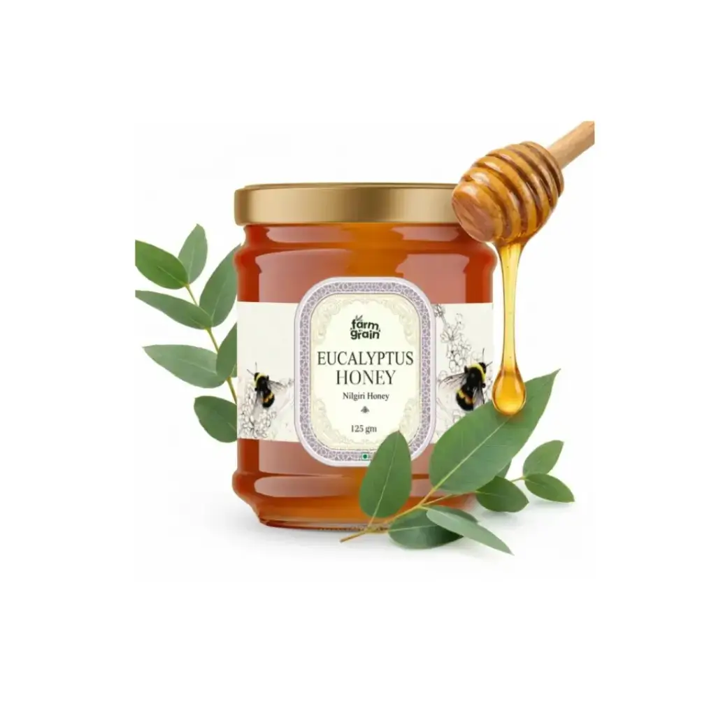 FARMGRAIN EUCALYPTUS HONEY ORGANIC 125 GM