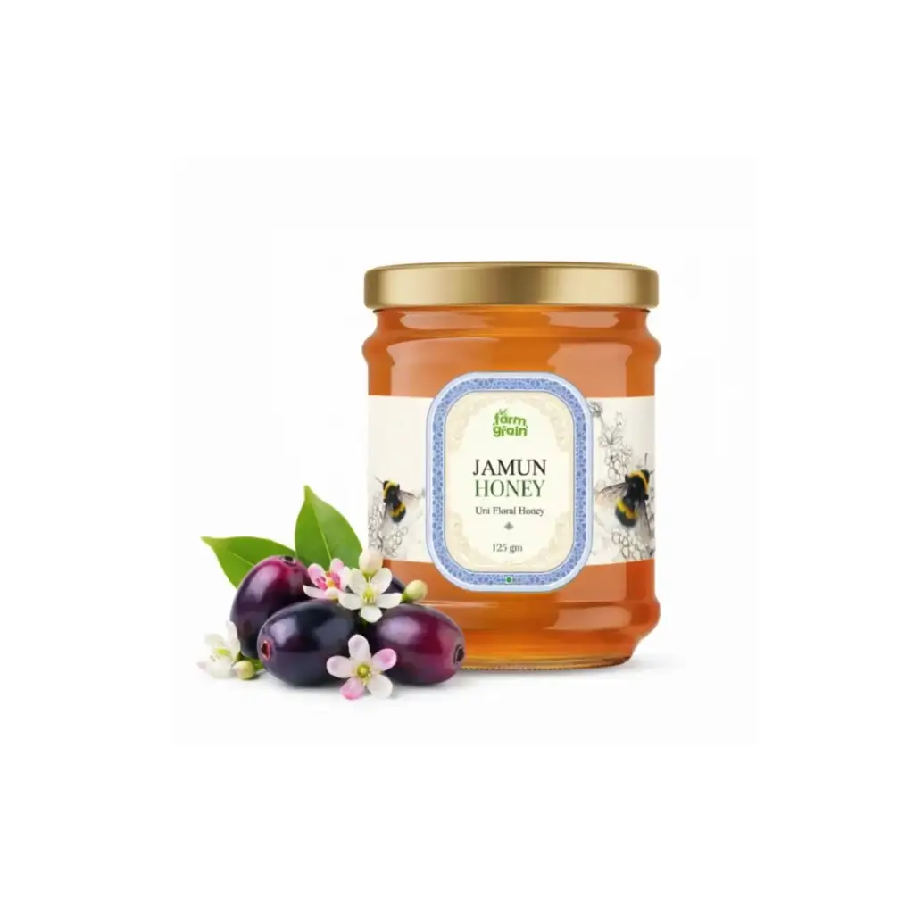FARMGRAIN JAMUN HONEY ORGANIC 125 GM