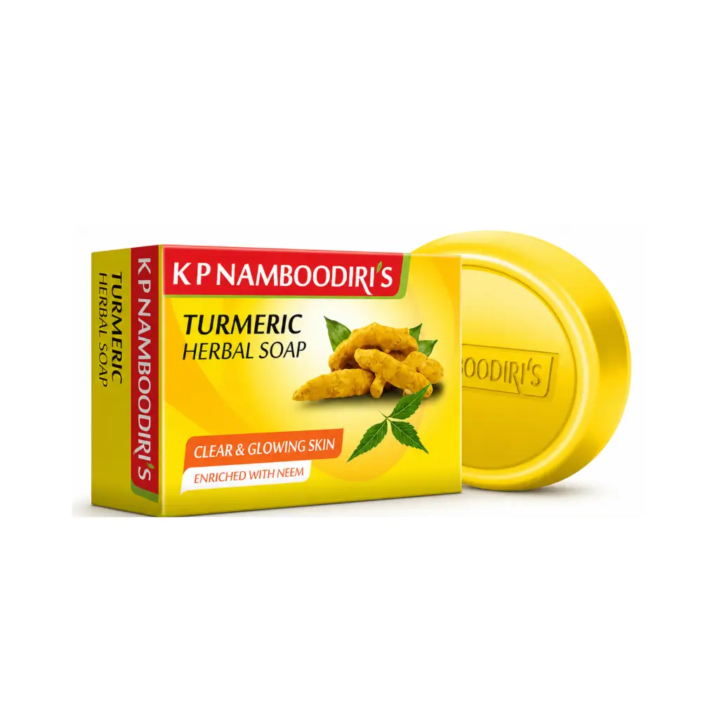 K P NAMBOODIRIS TURMERIC HERBAL SOAP 75 GM
