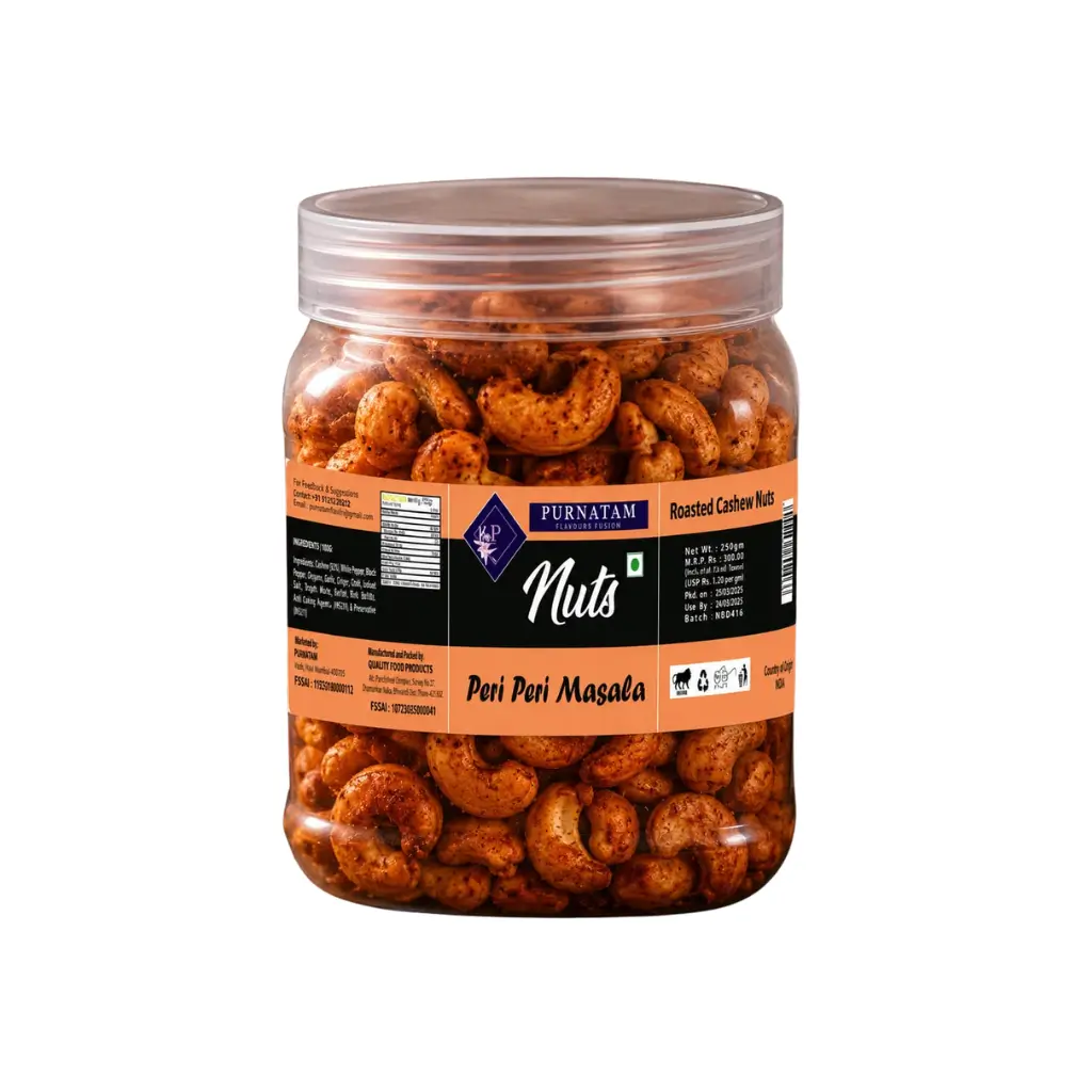 PURNATAM PERI PERI CASHEWS 250 GM