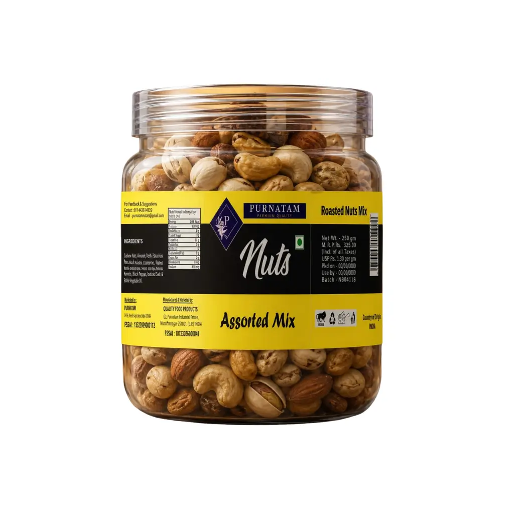 PURNATAM ASSORTED MIX NUTS 250 GM