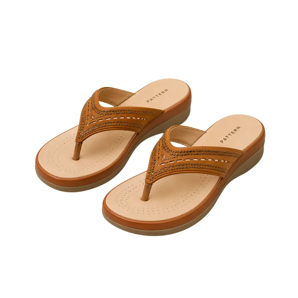 PATTERN FOOTWEAR TAN HL01-7149