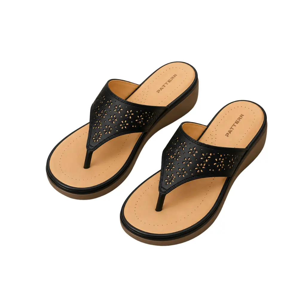 PATTERN FOOTWEAR BLACK HL01-7126
