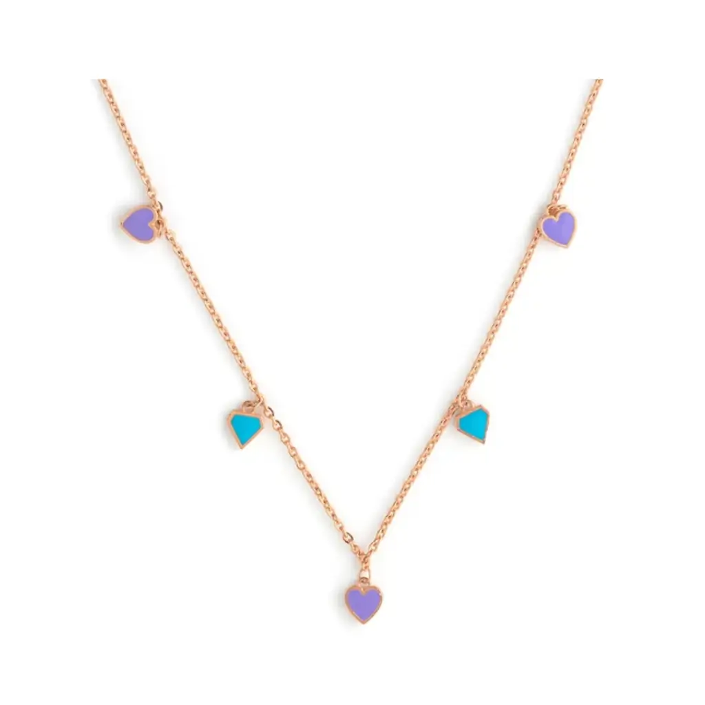 GLAIN HEART ENAMEL NECKLACE