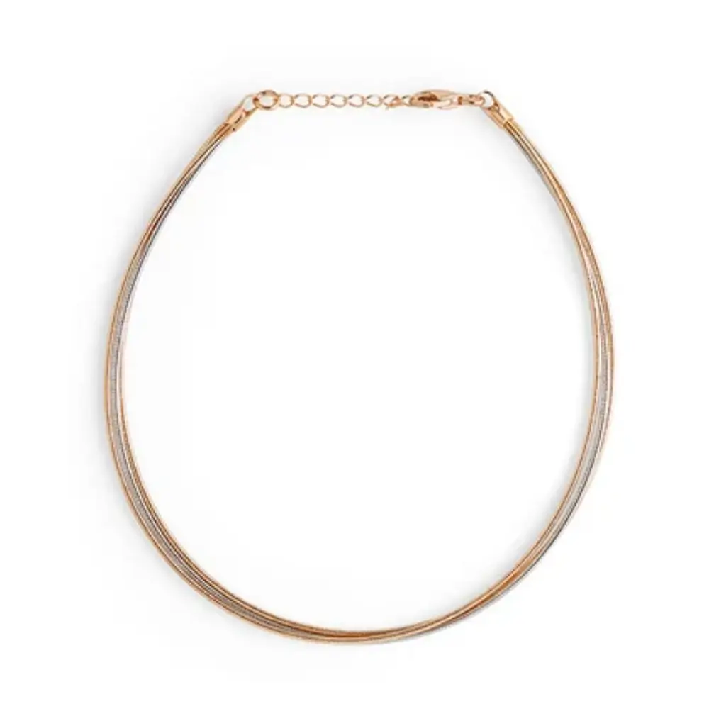 GLAIN THREE WIRE DUAL TONE ANKLET