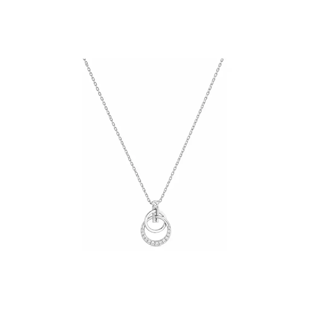GLAIN DOUBLE RING PENDANT NECKLACE