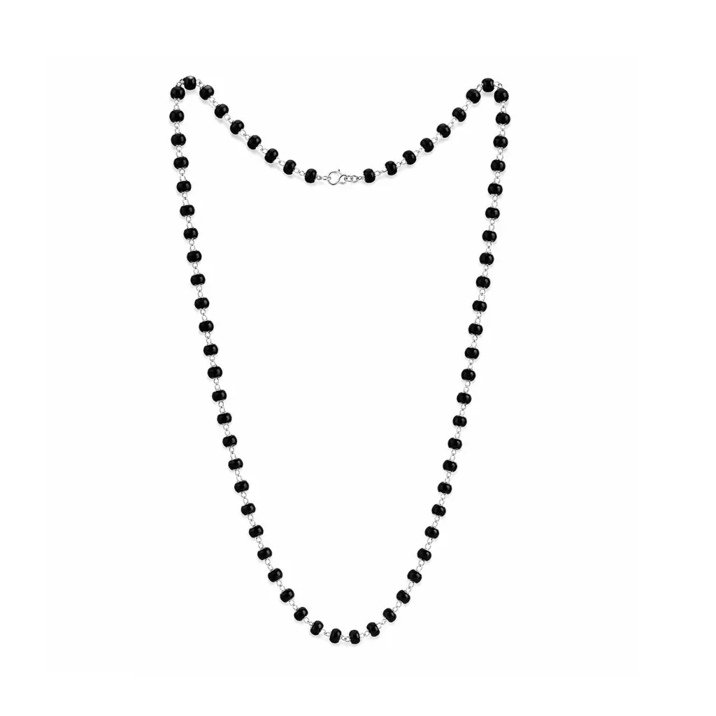 GLAIN BLACK KARINGALI BEAD NECKLACE