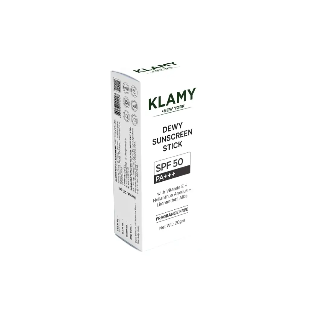 KLAMY DEWY SUNSCREEN STICK SPF 50 PA+++ 20 GM