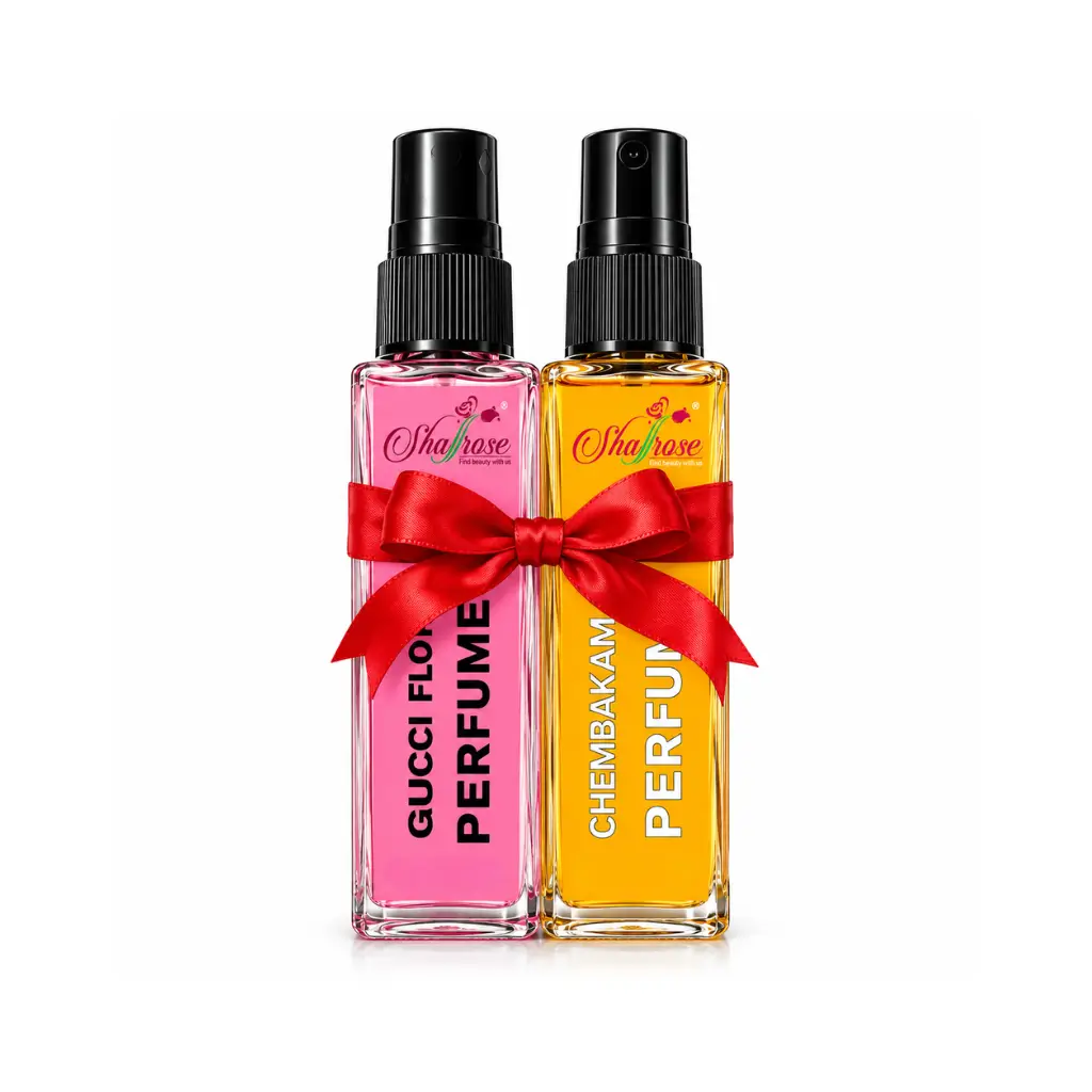 SHAFFROSE GUCCI FLORA & CHEMBAKAM POCKET PERFUME COMBO