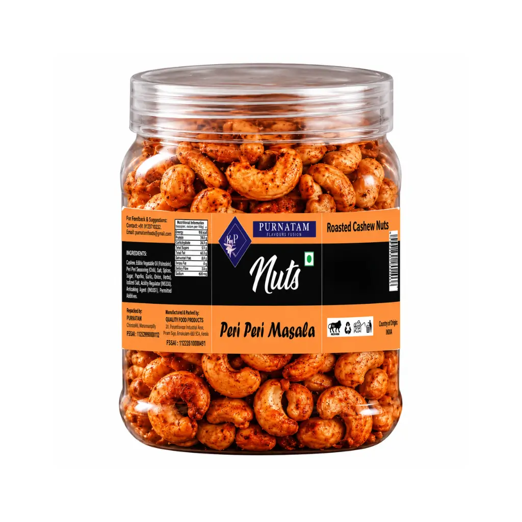 PURNATAM PERI PERI CASHEWS 250 GM