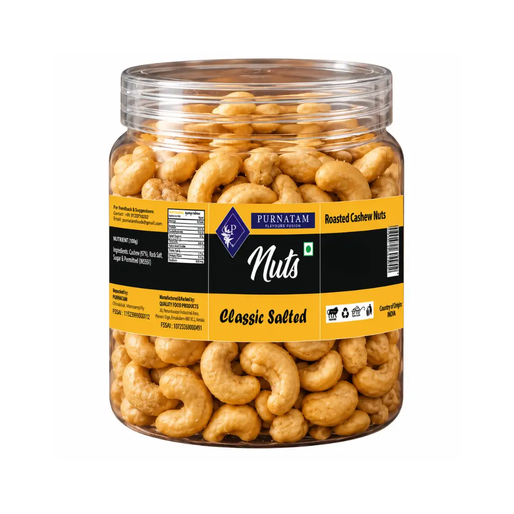PURNATAM SALTED CASHEWS 250 GM