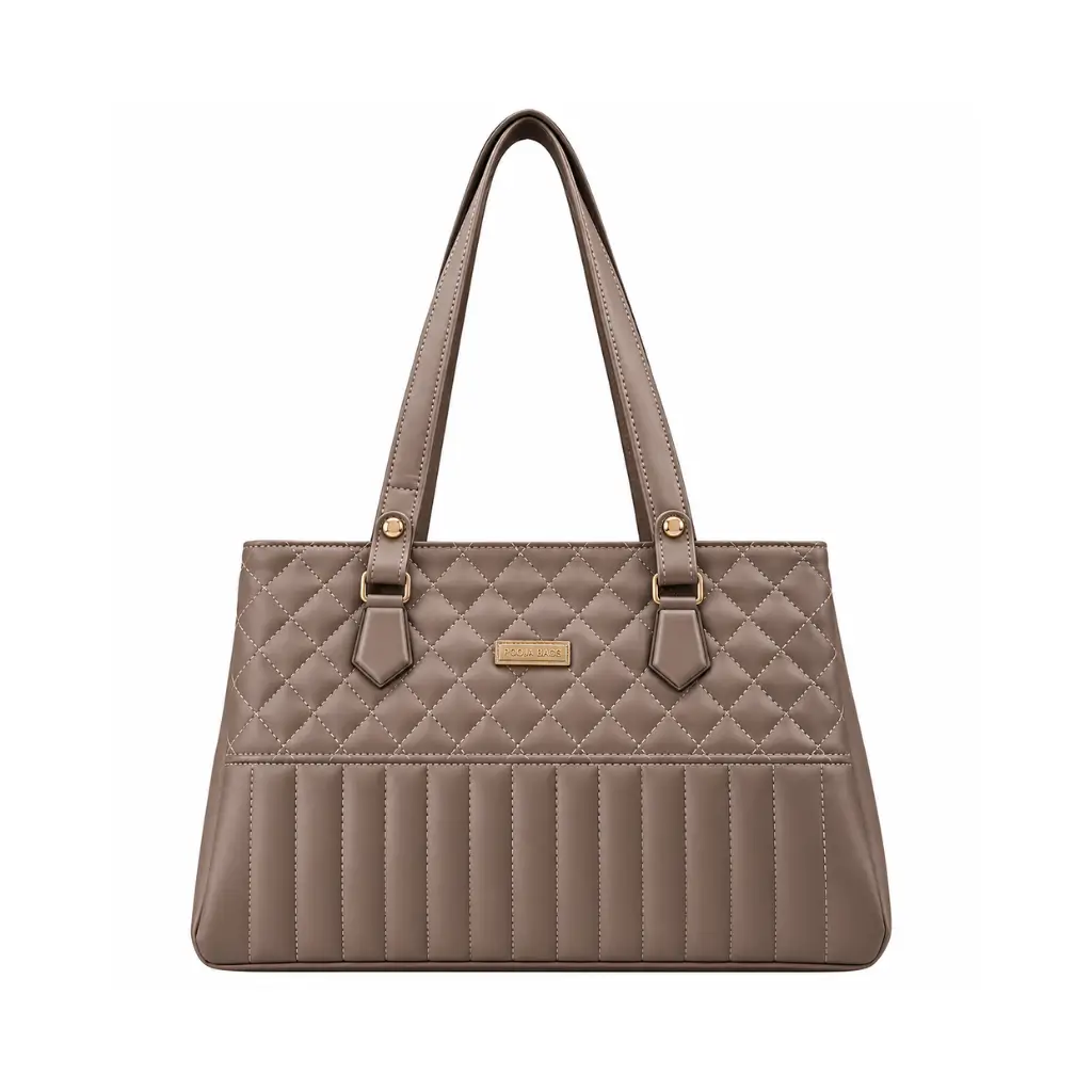 POOJA BAGS QUILTED TOTE SHOULDER HANDBAG | WOMEN’S CASUAL & DAILY USE