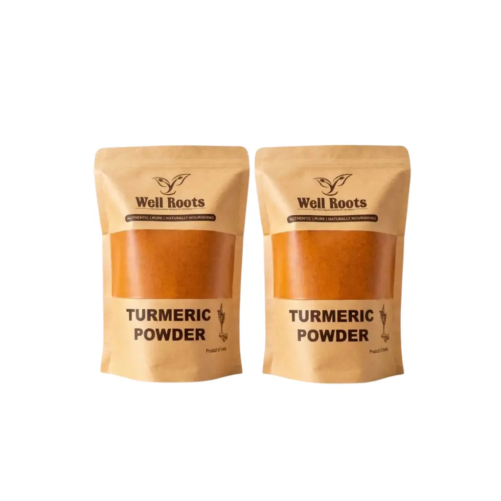 WELL ROOTS ORGANIC TURMERIC POWDER COMBO PACK OF TWO