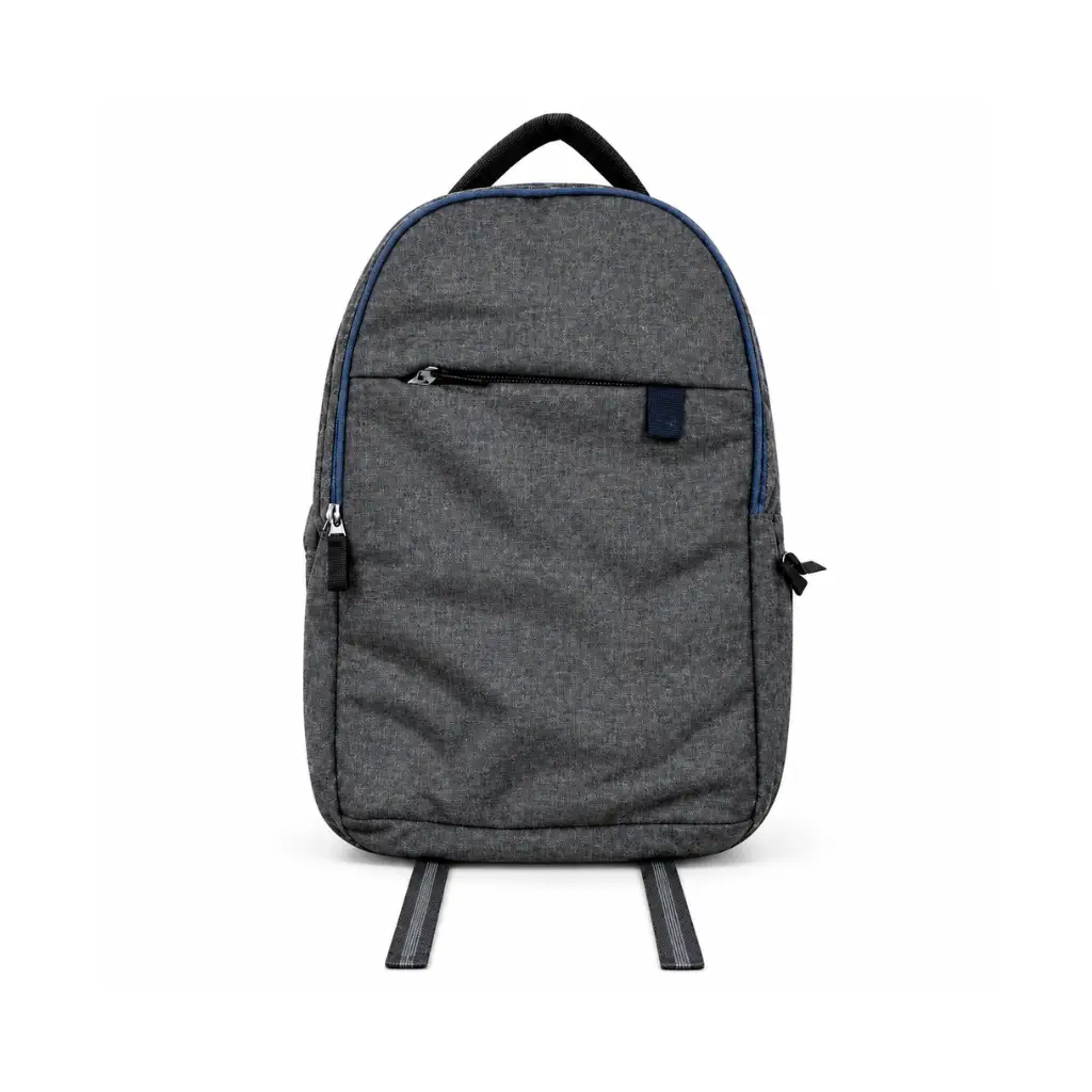 GENERIC GREY MULTIPURPOSE BACKPACK WITH FRONT ZIP POCKET