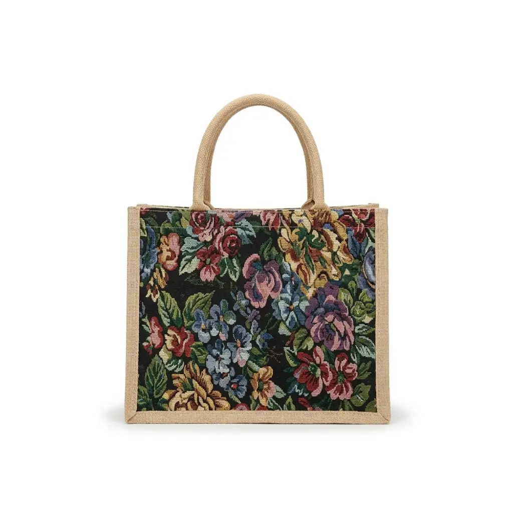 GENERIC FLORAL PRINT MULTIPURPOSE SHOPPING TOTE BAG | 1 PC