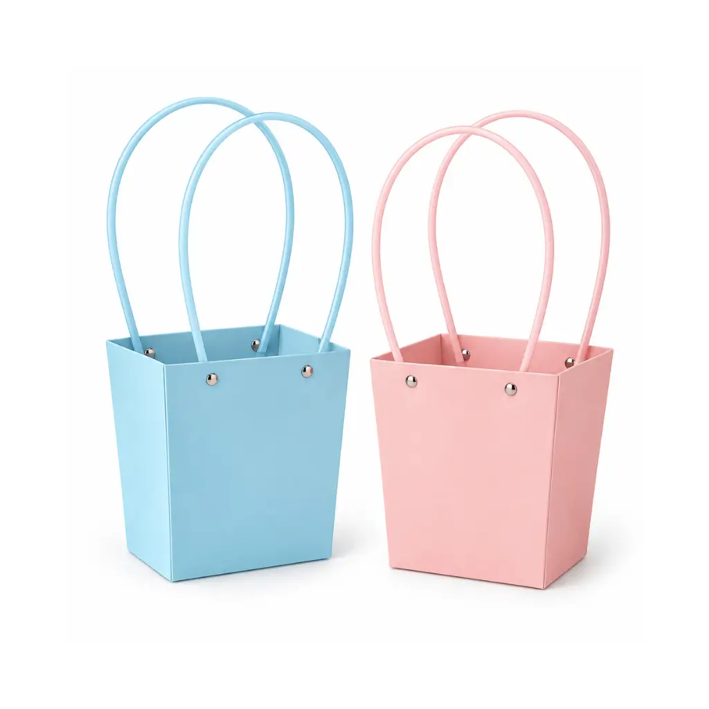 GENERIC FOLDABLE FLOWER BOUQUET CARRY BAG WITH LOOP HANDLES | PASTEL COLOURS | 1 PIECE