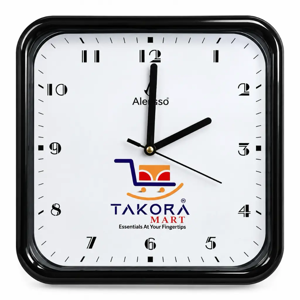 TAKORA MART STYLISH SQUARE ANALOG WALL CLOCK