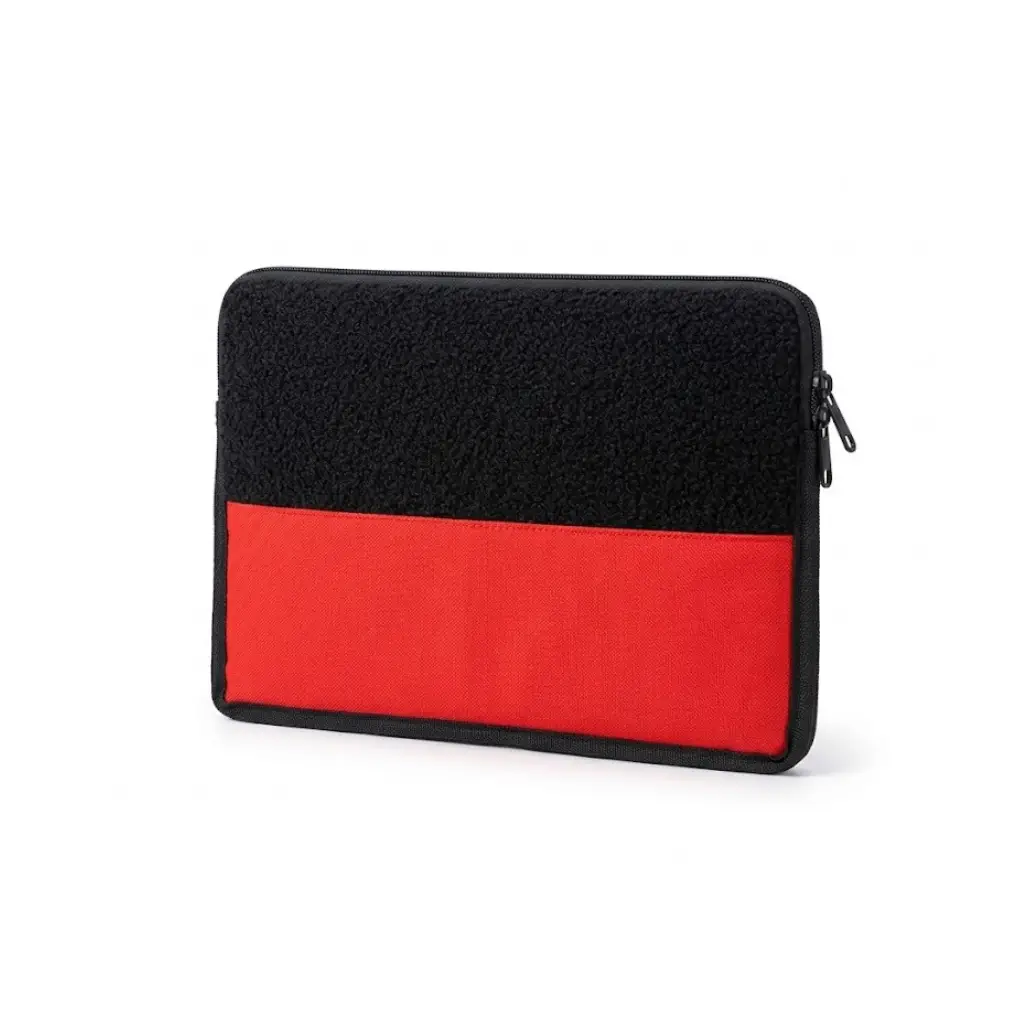 GENERIC 6163 BLACK & RED ZIPPERED LAPTOP SLEEVE BAG