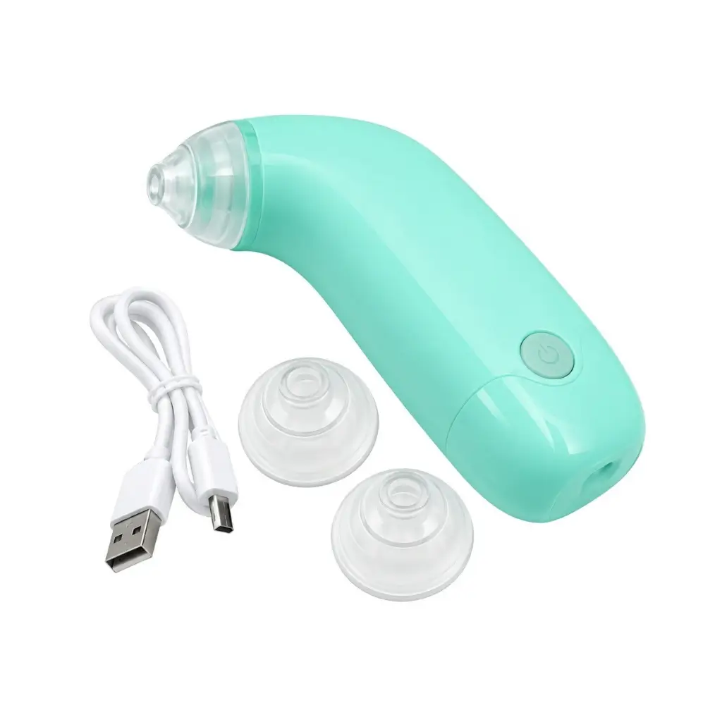 GENERIC 0288 ELECTRIC VACUUM BLACKHEAD REMOVER & PORE CLEANER | MINT GREEN