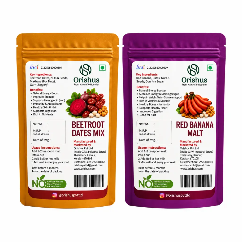 BEETROOT DATES MIX + RED BANANA MALT COMBO | ORISHUS