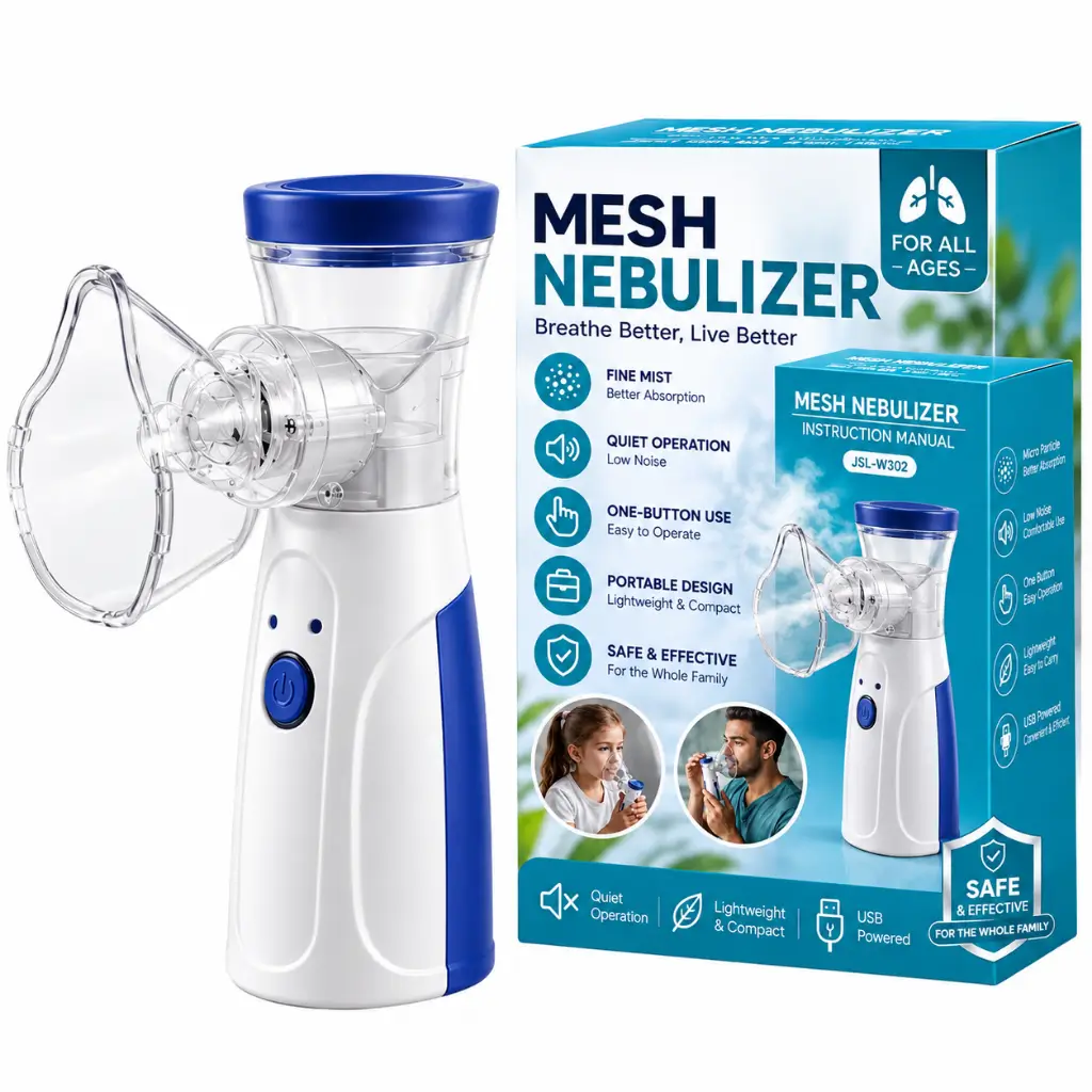 PORTABLE MESH NEBULIZER MACHINE JSL-W302