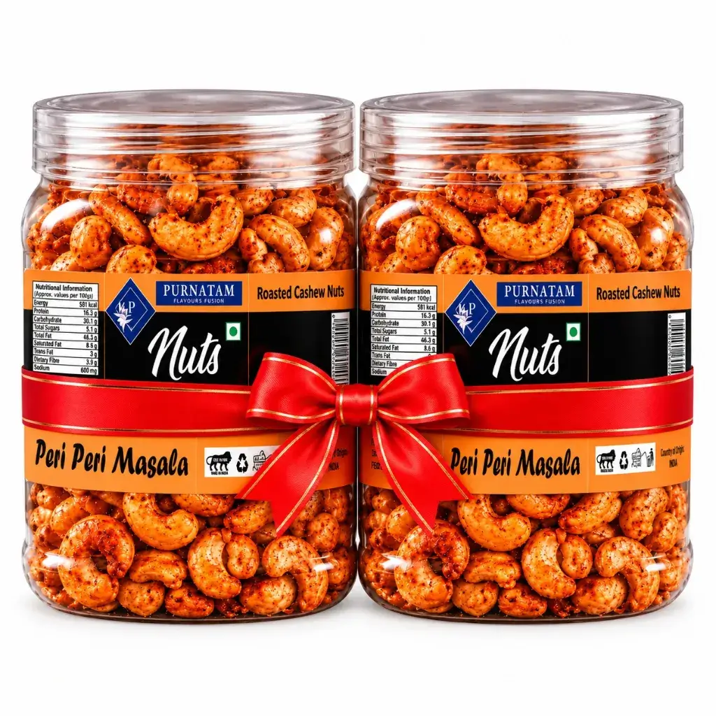 PURNATAM PERI PERI CASHEWS 250 GM PACK OF 2