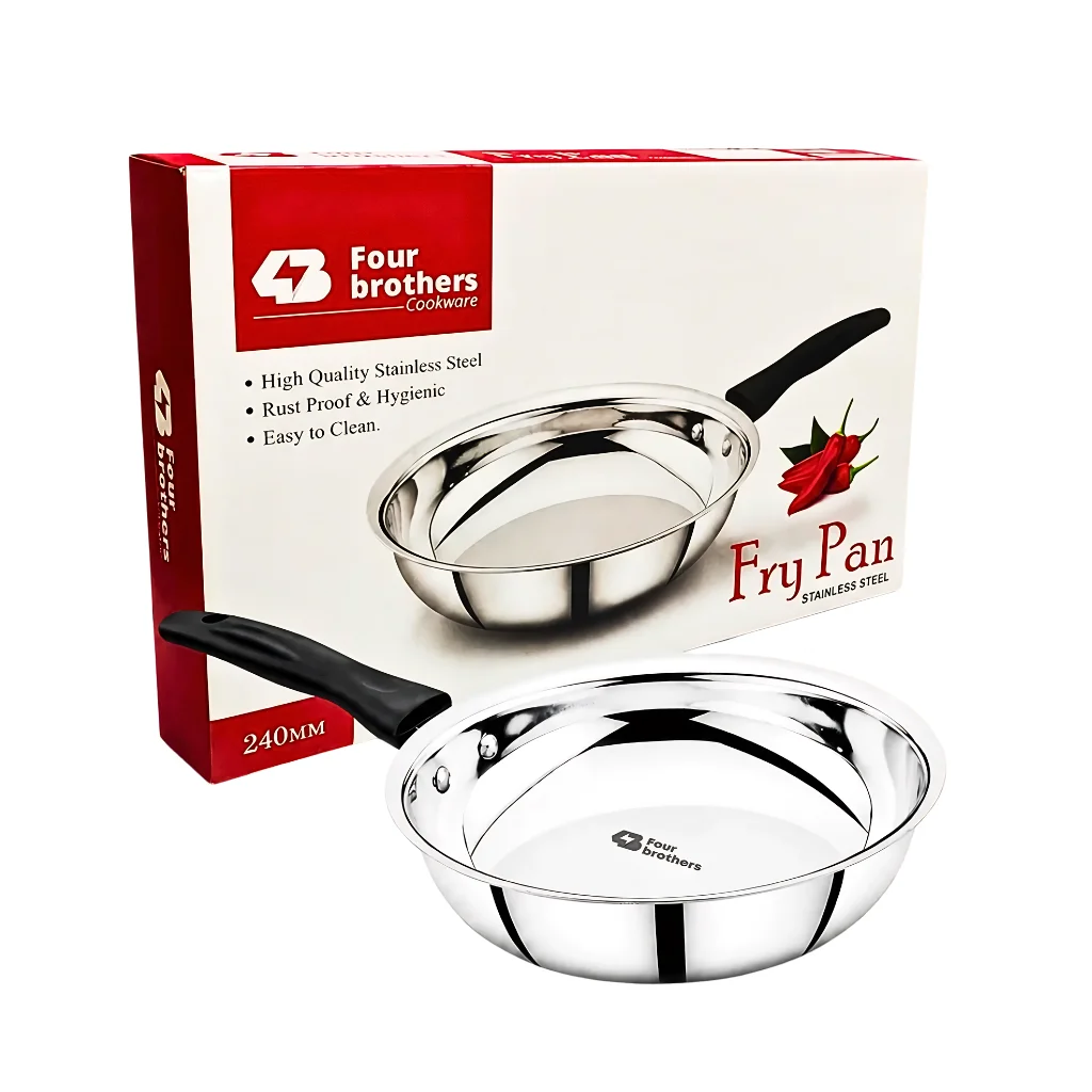 FOUR BROTHERS FRY PAN STAINLESS STEEL 240 MM